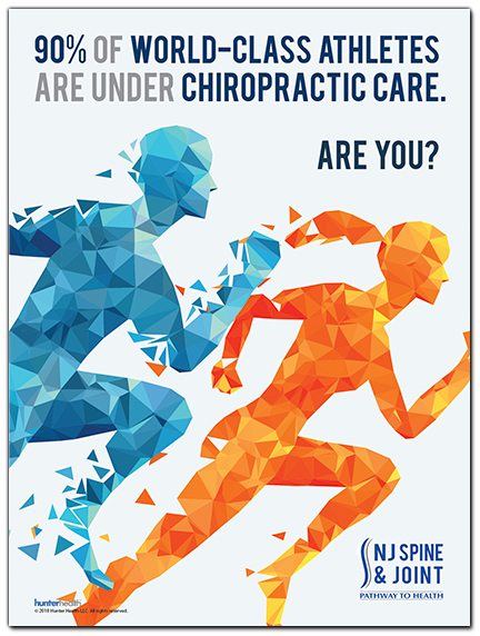 Customized Chiropractic Poster with Logo - Athletes and Chiropractic
