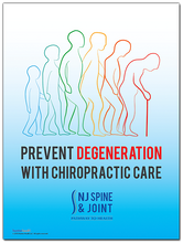 Customized Chiropractic Poster with Logo - Degeneration and Aging and Chiropractic