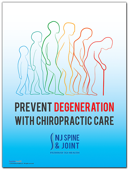 Customized Chiropractic Poster with Logo - Degeneration and Aging and Chiropractic